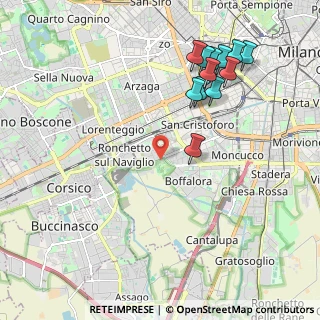 Mappa Via Cesare Chiodi, 20143 Milano MI, Italia (2.26667)