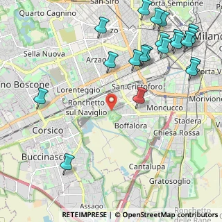 Mappa Via Cesare Chiodi, 20143 Milano MI, Italia (2.8835)
