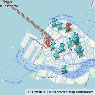 Mappa Piazzale Roma, 30135 Venezia VE, Italia (1.04)