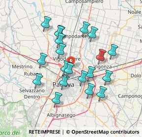 Mappa A4 Torino - Trieste, 35133 Padova PD, Italia (6.5465)