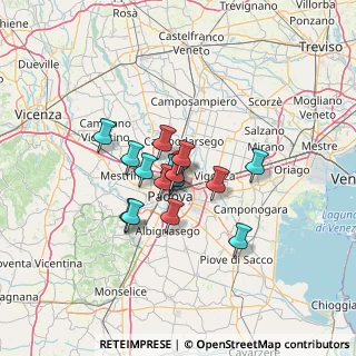 Mappa A4 Torino - Trieste, 35133 Padova PD, Italia (9.07133)