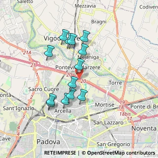Mappa A4 Torino - Trieste, 35133 Padova PD, Italia (1.60846)