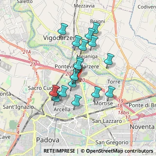 Mappa A4 Torino - Trieste, 35133 Padova PD, Italia (1.47368)