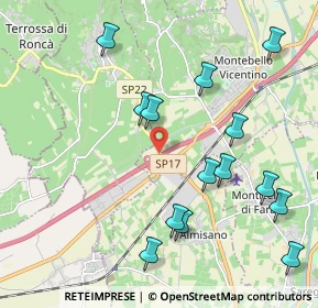 Mappa E70, 36054 Montebello vicentino VI, Italia (2.27071)