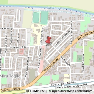 Mappa Via Enrico Toti, 58, 30034 Mira, Venezia (Veneto)