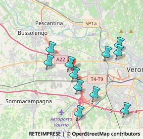 Mappa A22 Brennero - Modena, 37060 Verona VR, Italia (3.78273)