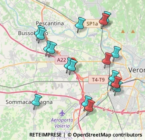 Mappa A22 Brennero - Modena, 37060 Verona VR, Italia (4.16111)