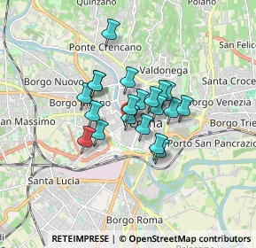 Mappa Vicolo Valle, 37122 Verona VR, Italia (1.0985)