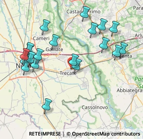 Mappa Via Don Lorenzo Milani, 28069 Trecate NO, Italia (8.6245)