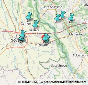 Mappa Via Rossini, 28069 Trecate NO, Italia (7.24)