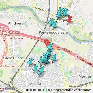 Mappa Via Fornace Morandi, 35133 Padova PD, Italia (1.0715)