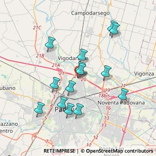 Mappa Via Fornace Morandi, 35133 Padova PD, Italia (3.65357)