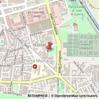 Mappa Via Bainsizza, 10, 28100 Novara, Novara (Piemonte)