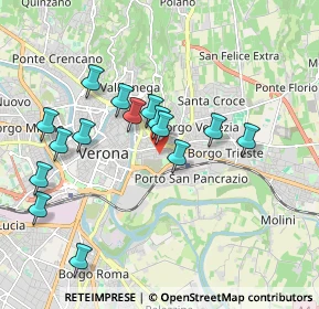 Mappa Via Luigi Bonomi, 37129 Verona VR, Italia (1.82533)