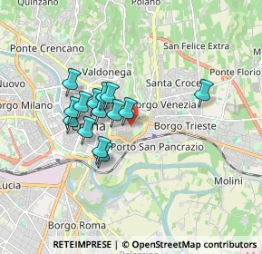 Mappa Via Luigi Bonomi, 37129 Verona VR, Italia (1.36786)