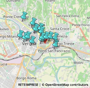 Mappa Via Luigi Bonomi, 37129 Verona VR, Italia (1.18438)