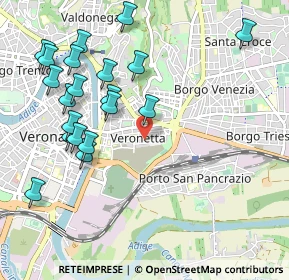 Mappa Via Luigi Bonomi, 37129 Verona VR, Italia (1.1335)