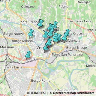 Mappa Vicolo Torcoletto, 37121 Verona VR, Italia (1.128)
