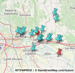 Mappa Via Giuseppe Verdi, 37036 San Martino Buon Albergo VR, Italia (6.05278)