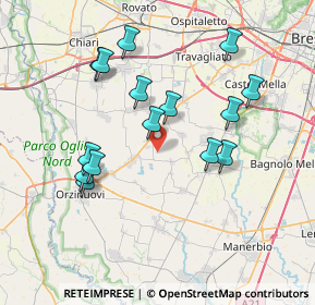 Mappa 25030 Corzano BS, Italia (7.27133)