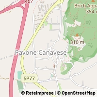 Kaart Pavone Canavese