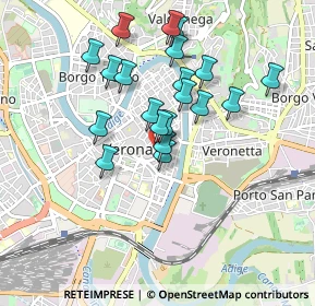 Mappa Piazzetta S. Pietro Incarnario, 37121 Verona VR, Italia (0.7895)