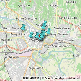 Mappa Piazzetta S. Pietro Incarnario, 37121 Verona VR, Italia (0.70833)