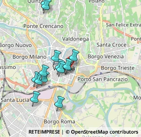 Mappa Via Rocche, 37121 Verona VR, Italia (1.70786)