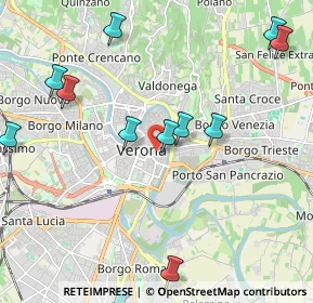 Mappa Via Rocche, 37121 Verona VR, Italia (2.64308)