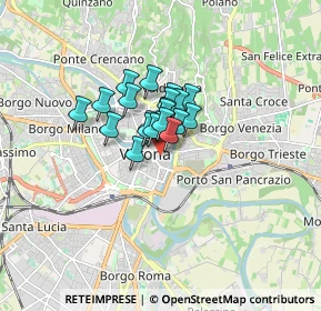 Mappa Piazzetta S. Pietro Incarnario, 37121 Verona VR, Italia (0.8825)