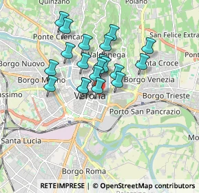 Mappa Piazzetta S. Pietro Incarnario, 37121 Verona VR, Italia (1.379)
