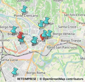 Mappa Via Rocche, 37121 Verona VR, Italia (1.75364)