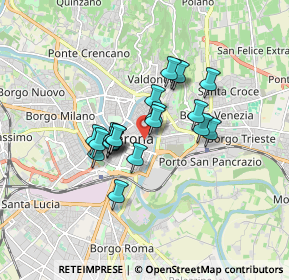 Mappa Via Don Enrico Tazzoli, 37121 Verona VR, Italia (1.241)