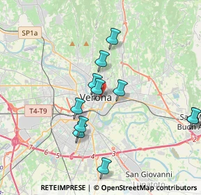 Mappa Via Rocche, 37121 Verona VR, Italia (3.58727)