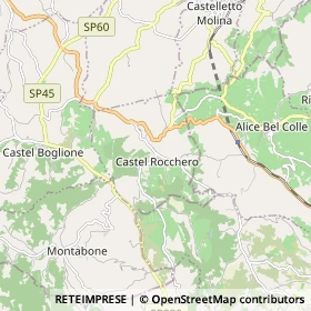 Mappa Castel Rocchero