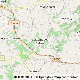 Mappa Castelnuovo Calcea