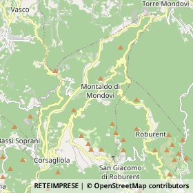 Mappa Montaldo di Mondovì