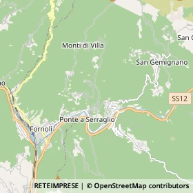 Mappa Bagni di Lucca