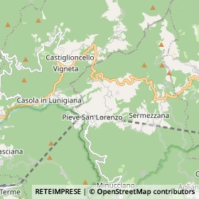 Mappa Casola in Lunigiana