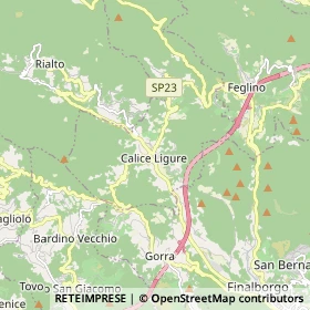 Mappa Calice Ligure