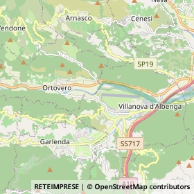 Mappa Villanova d'Albenga