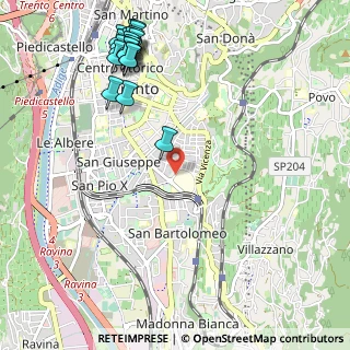 Mappa Via Paolo Orsi, 38122 Trento TN, Italia (1.3725)