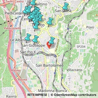 Mappa Via Paolo Orsi, 38122 Trento TN, Italia (1.306)