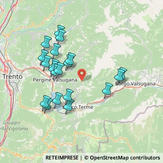 Mappa Località Malga Montagna Granda, 38057 Pergine Valsugana TN, Italia (7.4295)