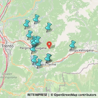 Mappa Località Malga Montagna Granda, 38057 Pergine Valsugana TN, Italia (6.85571)