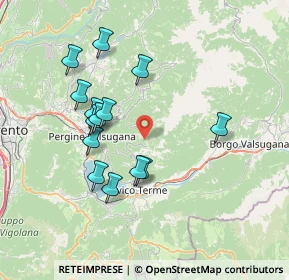 Mappa Località Malga Montagna Granda, 38057 Pergine Valsugana TN, Italia (6.85571)