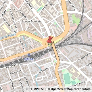 Mappa Piazzale Gabriele D'Annunzio, 30, 33100 Udine, Udine (Friuli-Venezia Giulia)