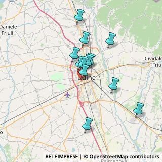 Mappa Via Alberto Mazzucato, 33100 Udine UD, Italia (6.07583)
