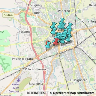 Mappa Via Cordenons, 33100 Udine UD, Italia (1.3375)