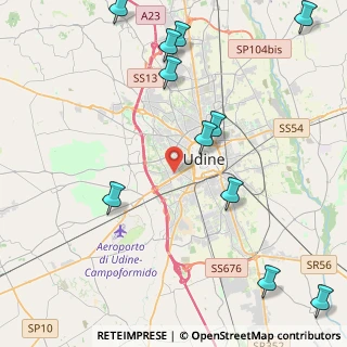 Mappa Via Cordenons, 33100 Udine UD, Italia (5.49091)
